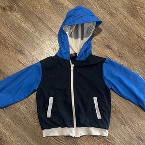 Little Bipsy Navy and Bright Blue Hooded Windbreaker